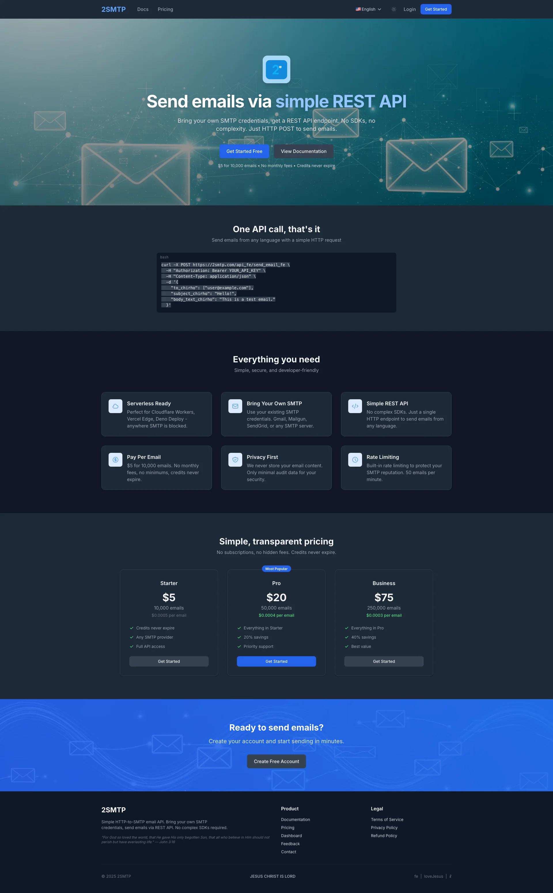 Screenshot of 2SMTP