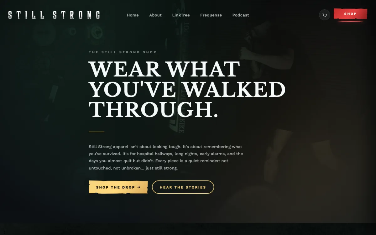 Screenshot of Still Strong Shop